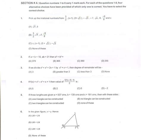 Cbse Sample Paper For Class 9 Sa1 Maths Aglasem Schools