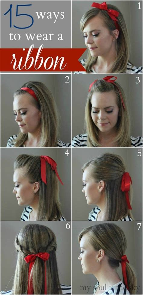 Top 10 Amazing Ways To Make Jewelry With Ribbon Hair Styles Hair Beauty Hair Tutorial
