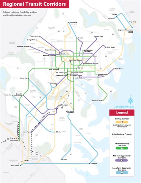 Baltimore Public Transportation Map Transport Informations Lane