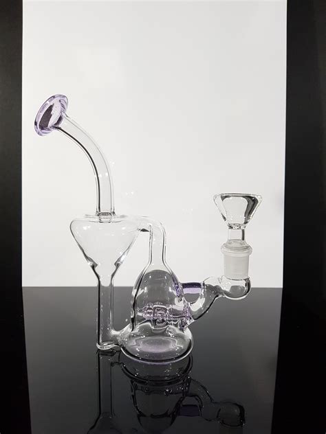 Designer Sci Nano Recycler Rig W 14mm Female Joint And Slide Purple