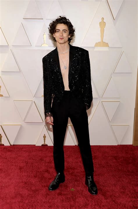 Timothée Chalamet is Dune the shirtless look at the Oscars