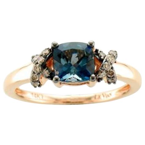 Le Vian Chocolatier Ring Featuring Deep Sea Blue Topaz Chocolate