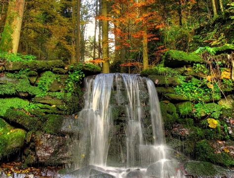 Falls In Autumn Beautiful Nature Nature Waterfall