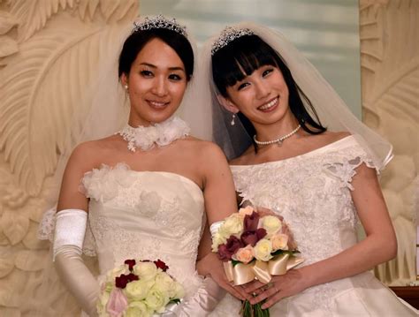 Brides Celebrate Japans First Celebrity Same Sex Marriage Kitschmix