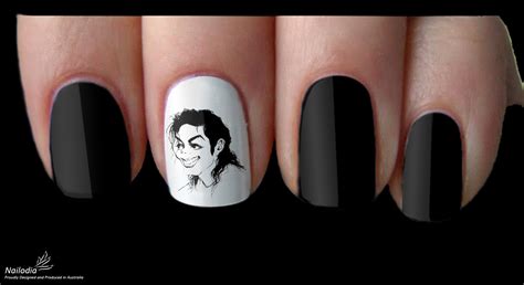 Michael Jackson Nail Art Decal Sticker Nailodia