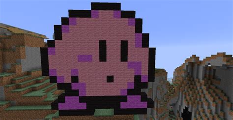Minecraft Pixelart Kirby By Dfseeghax On Deviantart