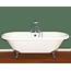 70 Acrylic Double Ended Clawfoot Tub  Classic