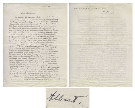 Albert Einstein Autograph Letter Signed 55154alg Hollywood