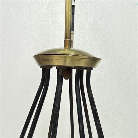1950s Mid Century Modern Stilnovo Style Sputnik Italian Chandelier For