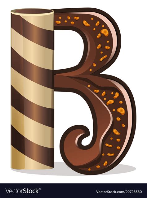 Letter B Candies Royalty Free Vector Image Vectorstock