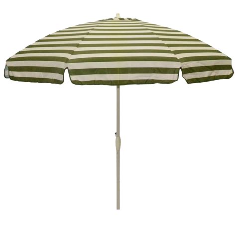 Garden Oasis 85ft Green Striped Patio Umbrella
