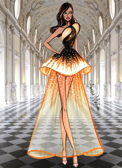 Fashion Illustrations By Armand Mehidri — Haute Couture By Armand