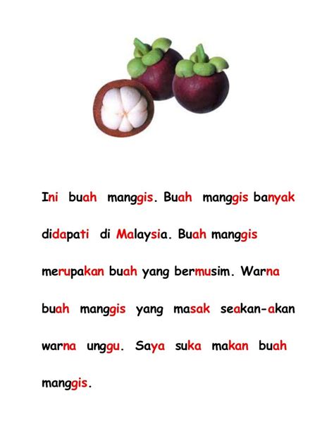 Bacaan Bahasa Melayu Tahun 2