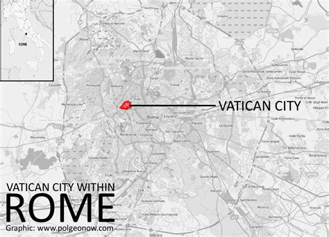 Vatican City Political Map