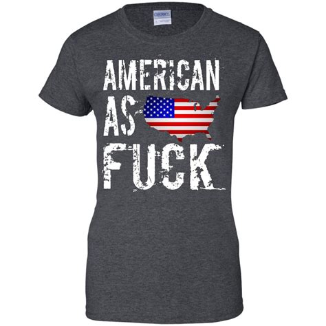 American As Fuck Usa T Shirt Funny Patriotic Us Flag Shirt Design