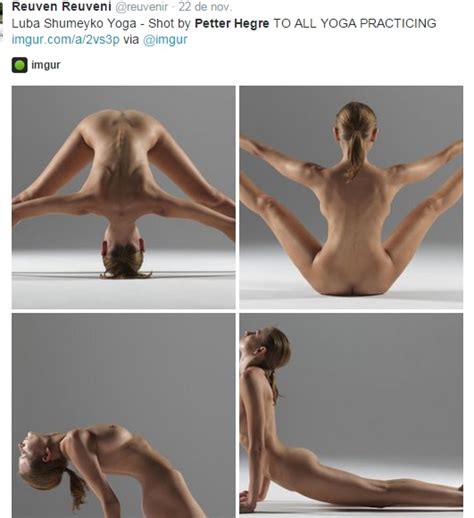 Galer A El Desnudo Femenino En Posiciones Del Yoga