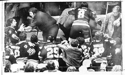 Boston Bruins History Bruins Brawl In The Stands 1979