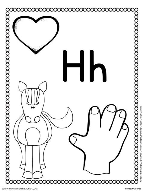 letter h printables mommy is my teacher lettering h lettering