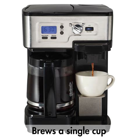 Hamilton Beach Flexbrew® 2 Way Coffee Maker With 12 Cup Carafe And Pod Brewing Black And Stainless