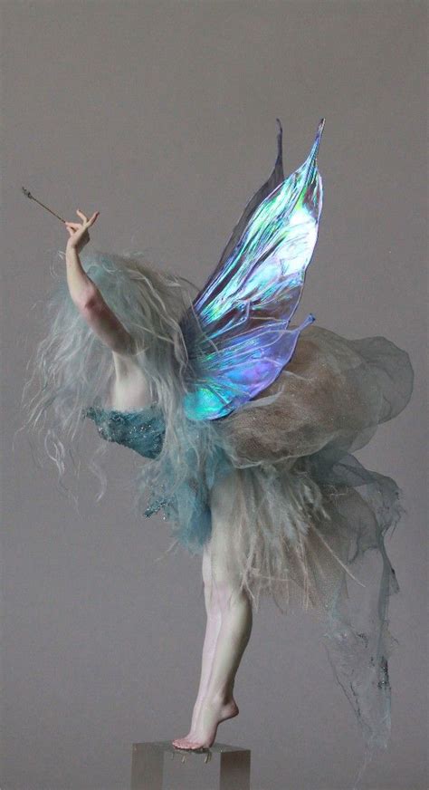 The Blue Faerie Pinocchios Wish Granter Ooak Polymer Sculpture By