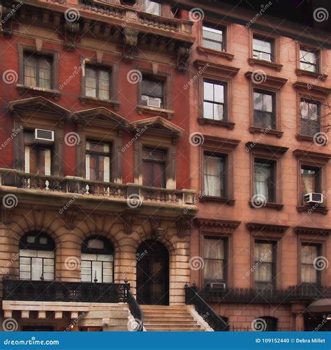 Brownstones In New York City Stock Photo Image Of Manhattan Exterior