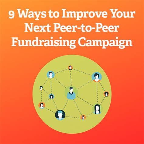9 ways to improve your next peer to peer fundraising campaign fundraising campaign