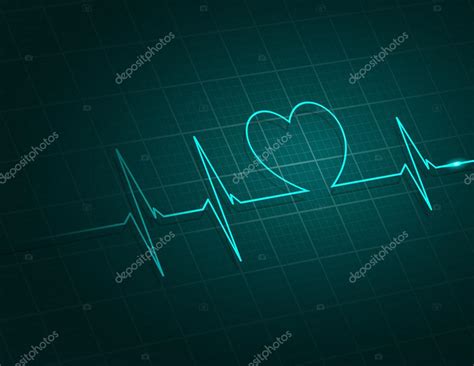 Vector Ilustración Ritmo Cardíaco Ekg Stock Vector By ©sarawuth702 74825225