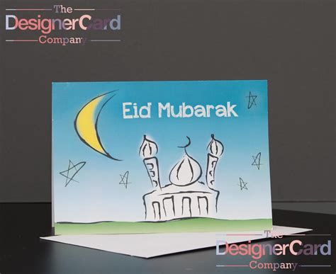 Childrens Arabic Eid Card Eid Mubarak Ramadan Islamic Greeting Etsy