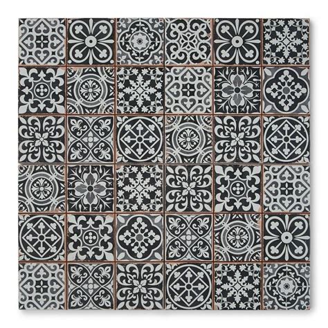 Cavendish Black Pattern Tiles 330x330mm Luxury Tiles