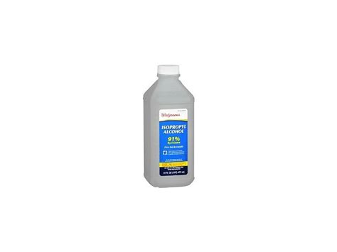 Walgreens Isopropyl Alcohol First Aid Antiseptic 16 Oz Ingredients And