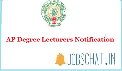 Appsc Degree Lecturers Notification 2019 308 Dl Vacancy