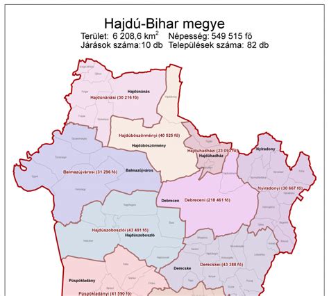 Hajdú Bihar Megye Térkép | Térkép Lakitelek