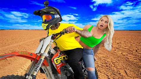 Get into an active body position. Girlfriend REACTS to 100mph DIRT BIKE! How To Wheelie A ...