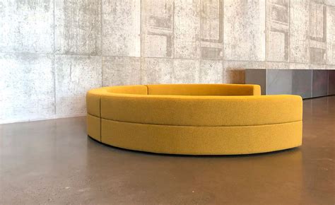Curved Modular Fabric Sofa With Removable Cover Panorama Curve Panorama