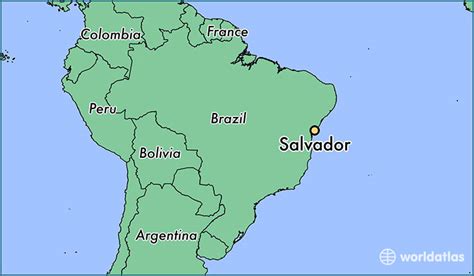 Salvador De Bahia Map Cities And Towns Map