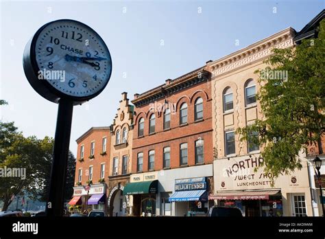 Main Street Northport Long Island New York Stock Photo Alamy