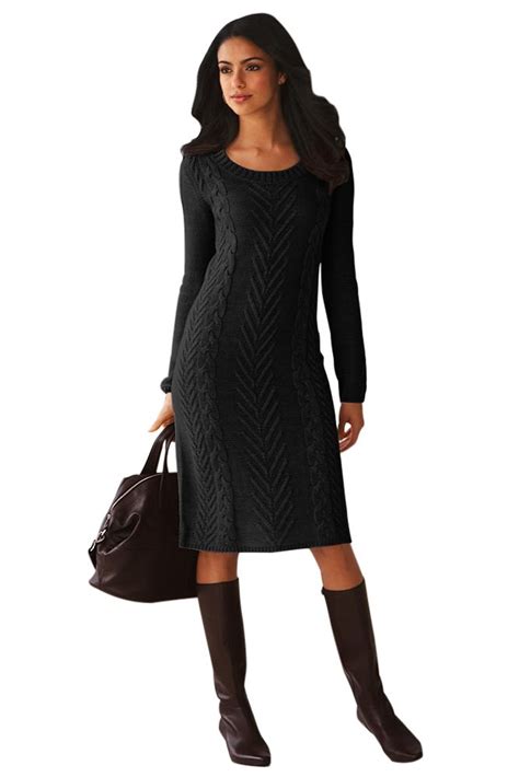 black knitted sweater dress high neck sweater dress sexy knit dresses sweater dress