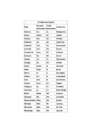 This is a list of traditional abbreviations for u.s. 11 Best Images of 50 States And Capitals List Worksheet ...