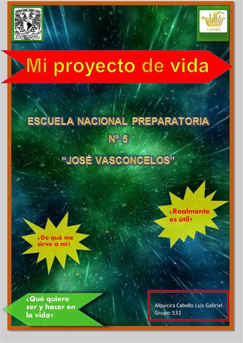 Proyecto De Vida Cracion De Portadas Portadas De Proyectos Proyectos