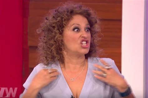 Loose Womens Nadia Sawalha Makes Dramatic Exit After Being Told To Shed Bra At Work Daily Star