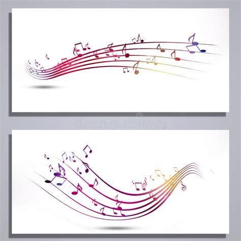 Music Notes Banners Stock Illustration Illustration Of Card 66408743