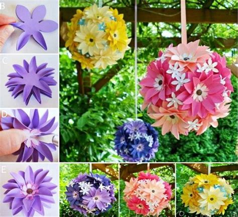 Diy Hanging Paper Flowers Diy Craft Crafts Easy Crafts Diy Ideas Diy