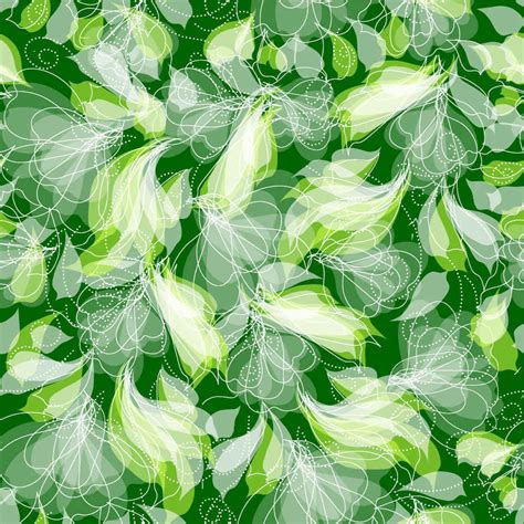 Abstract Green Floral Pattern Seamless Background1 Renaissance
