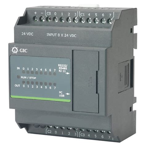 Gic Pc10bd16001d1 Programmable Logic Controller Plc Base With 8 Digital
