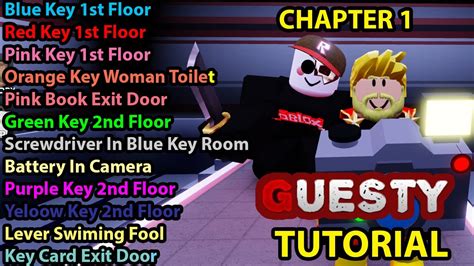 Roblox How To Escape Guesty Chapter 1 School All Key Location Skin Trap