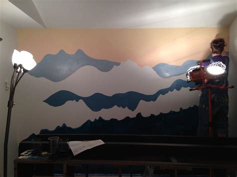 An Adventurous Life How To Paint A Mountain Mural