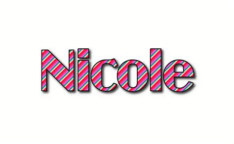 Nicole Logo Herramienta De Diseño De Nombres Gratis De Flaming Text
