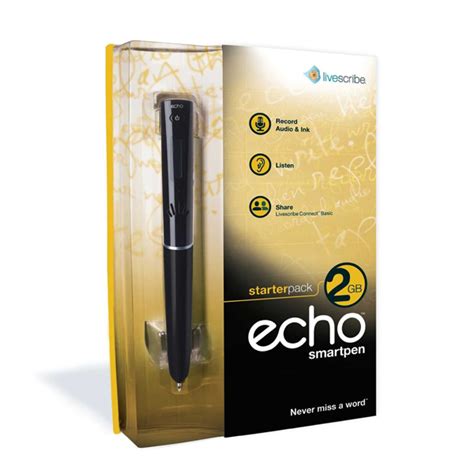 Livescribe 2gb Echo Smartpen And Myscript Pen Only No Pads Included