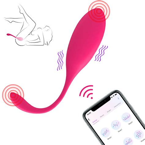 Vibrador de huevos con Bluetooth para mujer consolador inalámbrico con