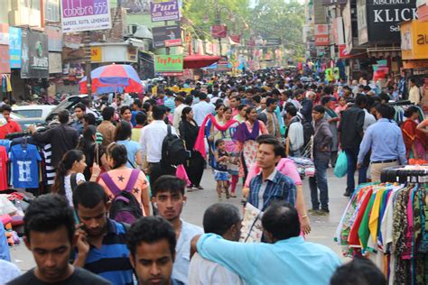 People Busy Shopping On A Market Day In Karol Bagh Dynamite News